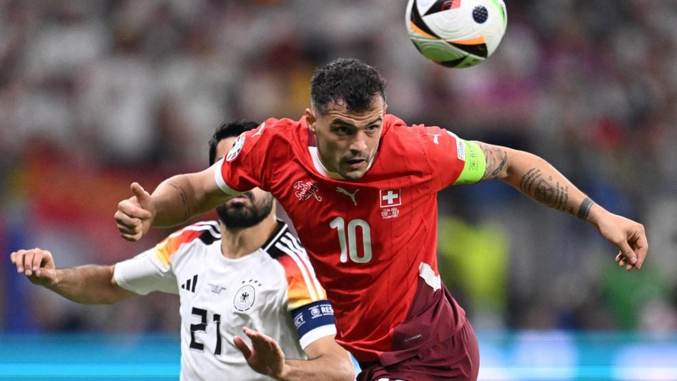 瑞士 vs 德国 本场最佳球员:格拉尼特·扎卡