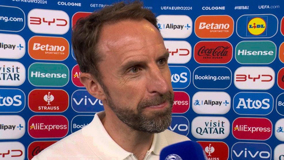 索斯盖特:“我为孩子们感到骄傲”